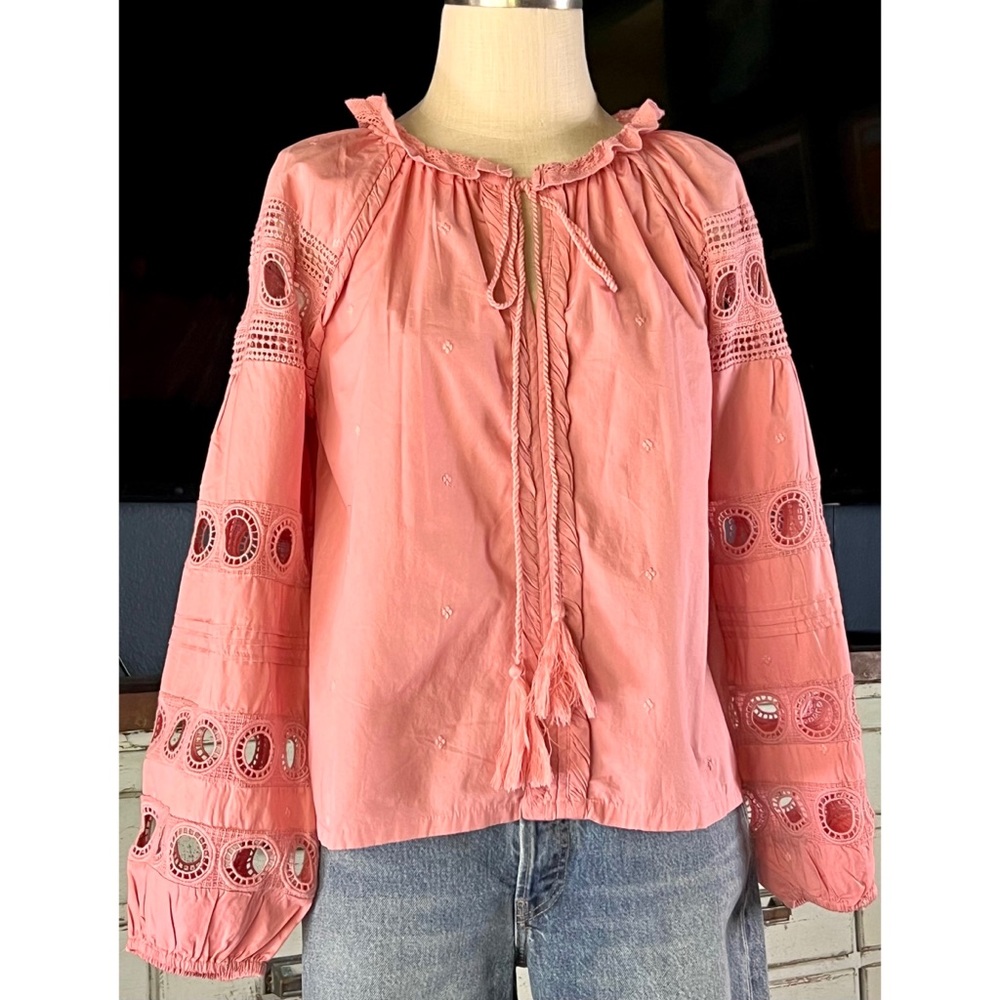 Anthropologie Forever That Girl Peasant Blouse Top M